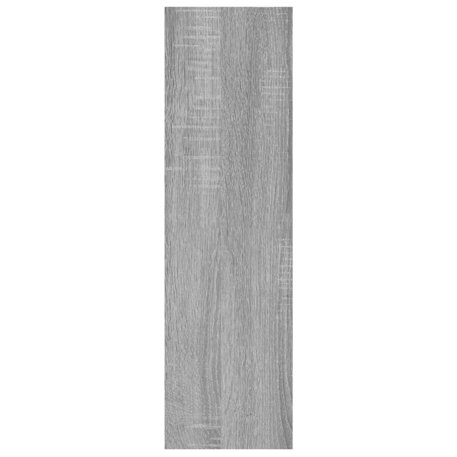 Wandschap 75X6X55 Cm Bewerkt Hout Eikenkleurig Grijs sonoma