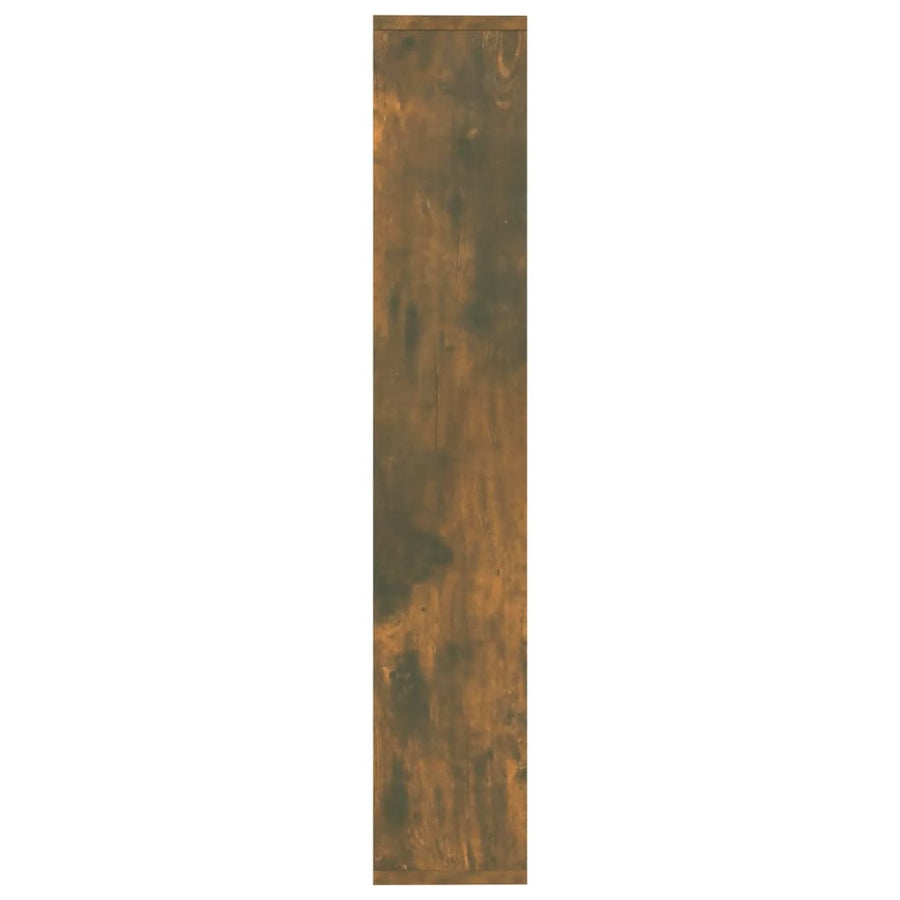 Wandschap 36X6X90 Cm Bewerkt Hout Kleurig Gerookt eiken