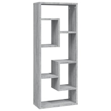 Wandschap 36X6X90 Cm Bewerkt Hout Eikenkleurig Grijs sonoma