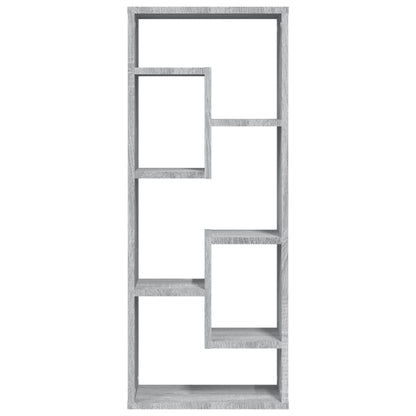 Wandschap 36X6X90 Cm Bewerkt Hout Eikenkleurig Grijs sonoma
