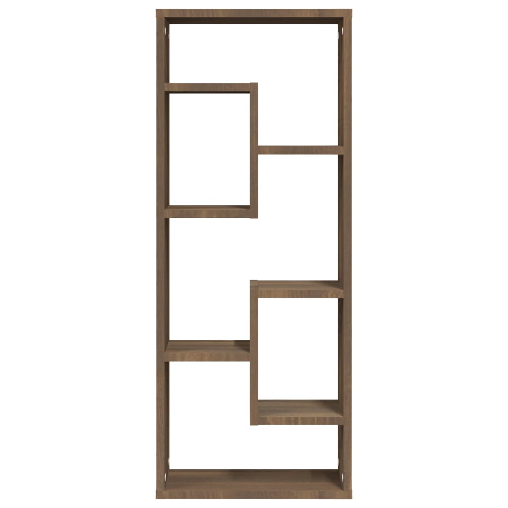 Wandschap 36X6X90 Cm Bewerkt Hout Bruineikenkleurig bruin eikenkleur