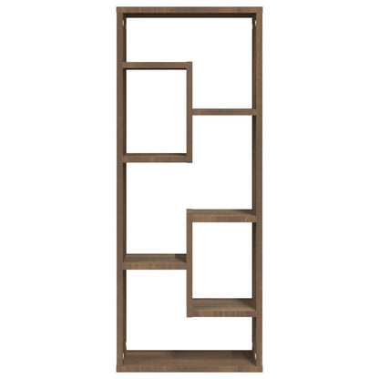 Wandschap 36X6X90 Cm Bewerkt Hout Bruineikenkleurig bruin eikenkleur