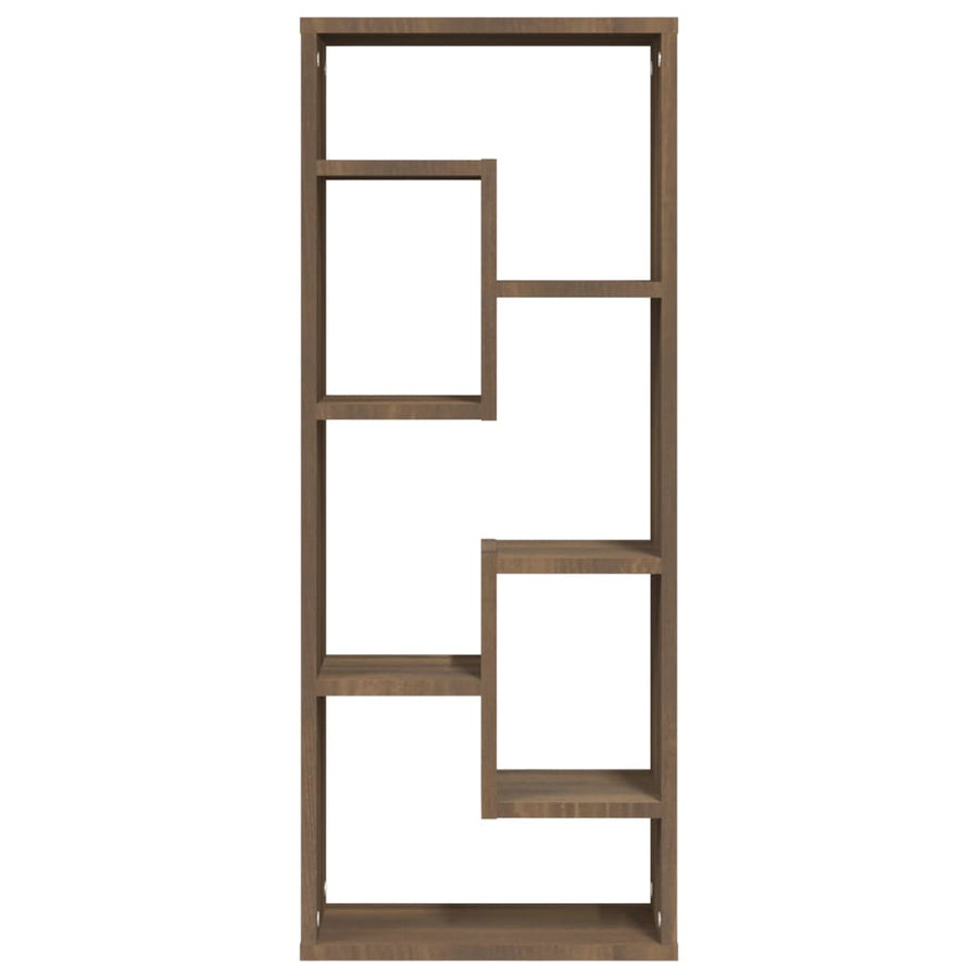 Wandschap 36X6X90 Cm Bewerkt Hout Bruineikenkleurig bruin eikenkleur
