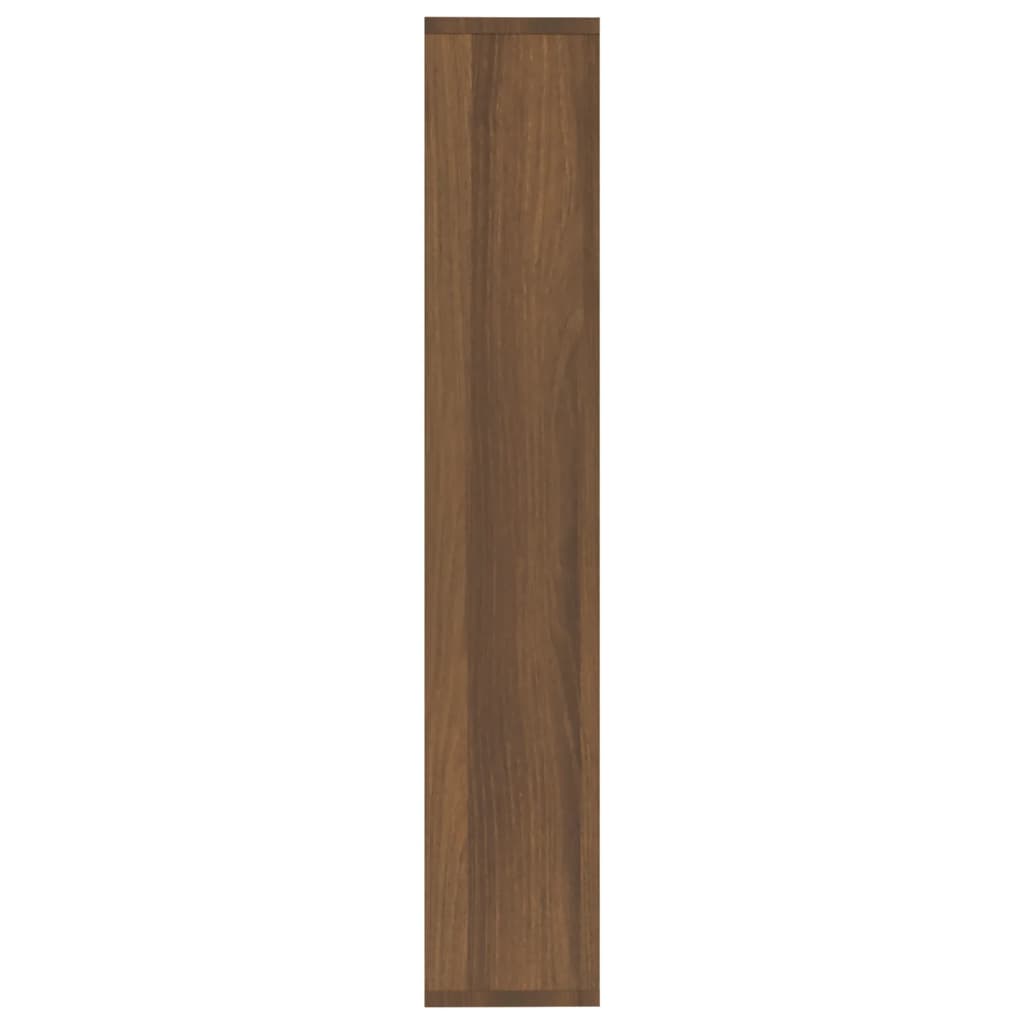Wandschap 36X6X90 Cm Bewerkt Hout Bruineikenkleurig bruin eikenkleur