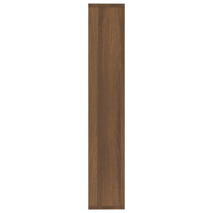 Wandschap 36X6X90 Cm Bewerkt Hout Bruineikenkleurig bruin eikenkleur