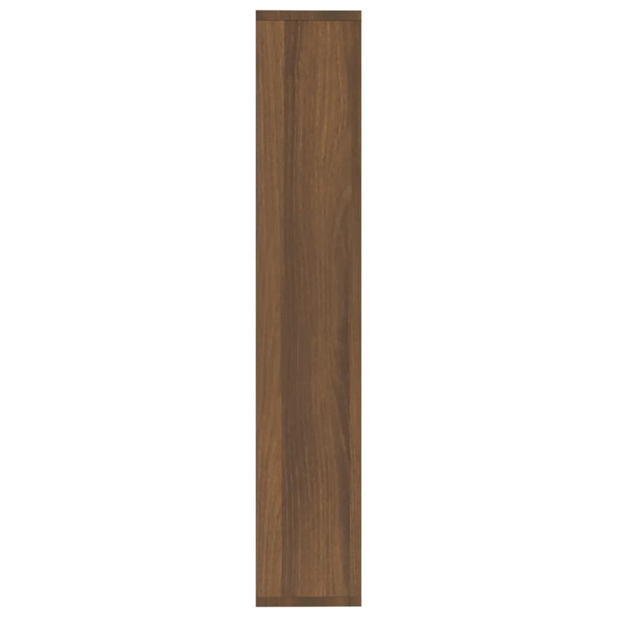 Wandschap 36X6X90 Cm Bewerkt Hout Bruineikenkleurig bruin eikenkleur
