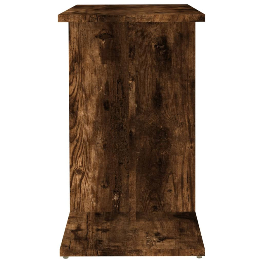 Bijzettafel 50X30X50 Cm Bewerkt Hout Kleurig Gerookt eiken