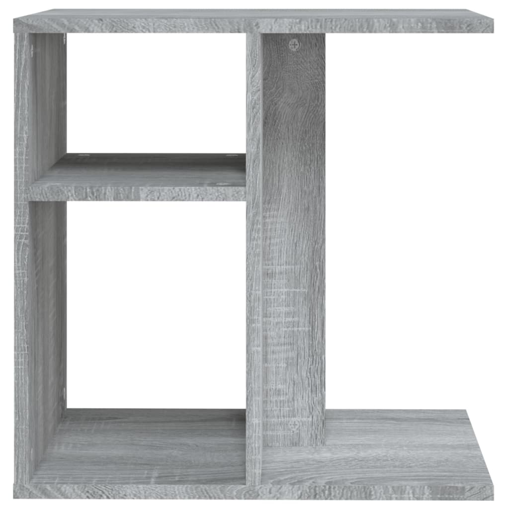 Bijzettafel 50X30X50 Cm Bewerkt Hout Eikenkleurig Grijs sonoma