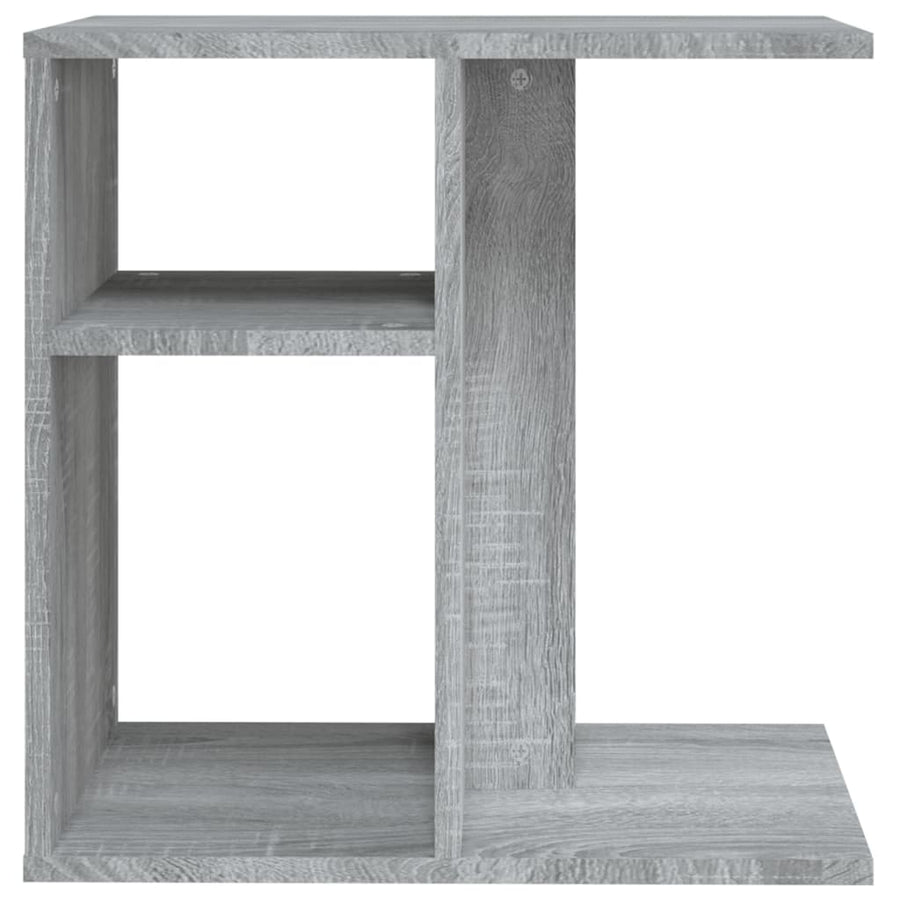 Bijzettafel 50X30X50 Cm Bewerkt Hout Eikenkleurig Grijs sonoma