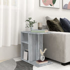 Side table 50x30x50 cm processed wood grey Sonoma oak look