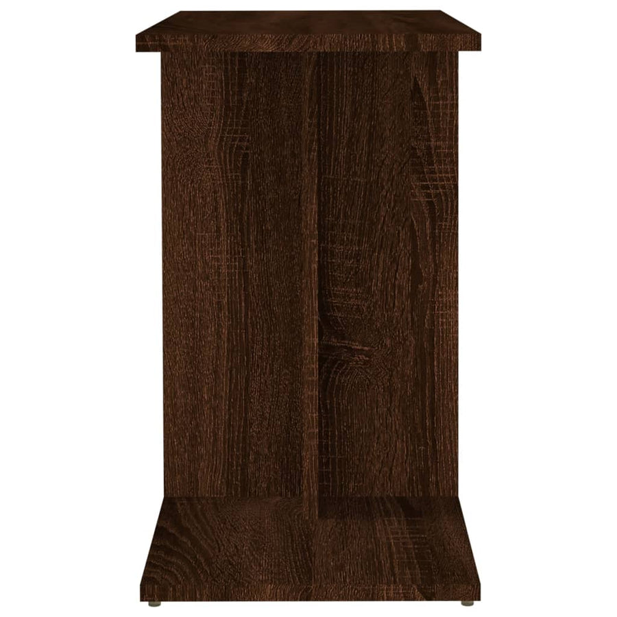 Bijzettafel 50x30x50 cm bewerkt hout bruin eikenkleur Bruineiken