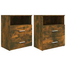 Nachtkastjes 50X3X60 Cm Kleurig 2 Gerookt eiken