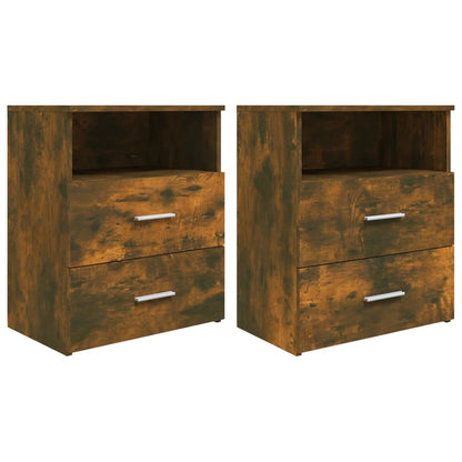 Nachtkastjes 50X3X60 Cm Kleurig 2 Gerookt eiken