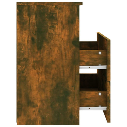 Nachtkastjes 50X3X60 Cm Kleurig 2 Gerookt eiken