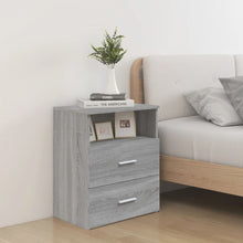 Nachtkastje 50X32X60 Cm Eikenkleurig 1 Grijs sonoma