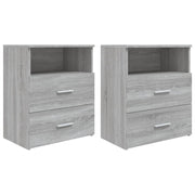 Nightstands 2 pcs 50x32x60 cm grey Sonoma oak