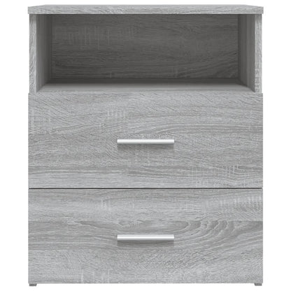 Nachtkastjes 50X3X60 Cm Eikenkleurig 2 Grijs sonoma