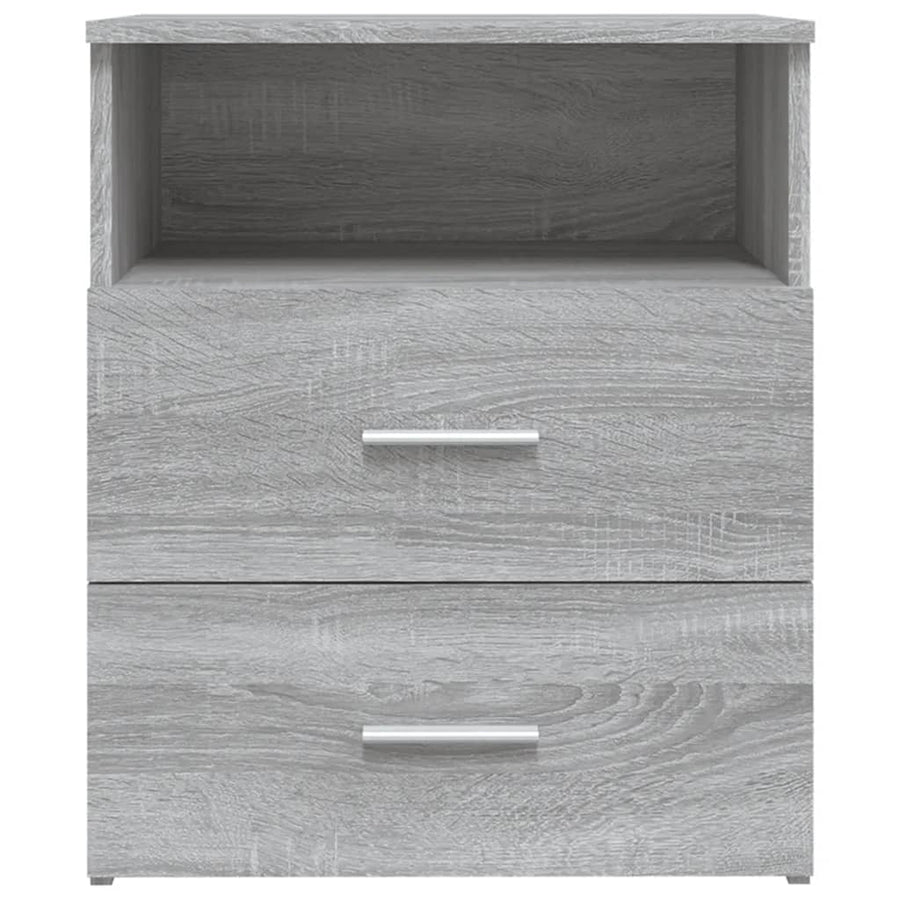 Nachtkastjes 50X3X60 Cm Eikenkleurig 2 Grijs sonoma