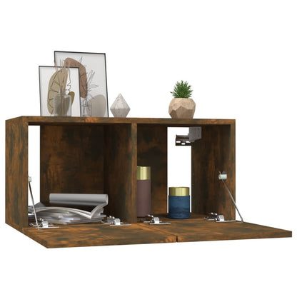 Tv-Hangmeubelen 60X30X30 Cm Kleurig 2 Gerookt eiken