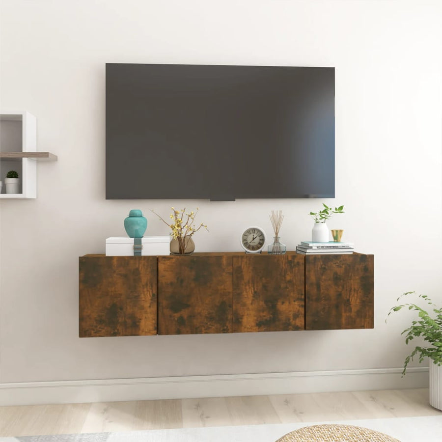 Tv-Hangmeubelen 60X30X30 Cm Kleurig 2 Gerookt eiken