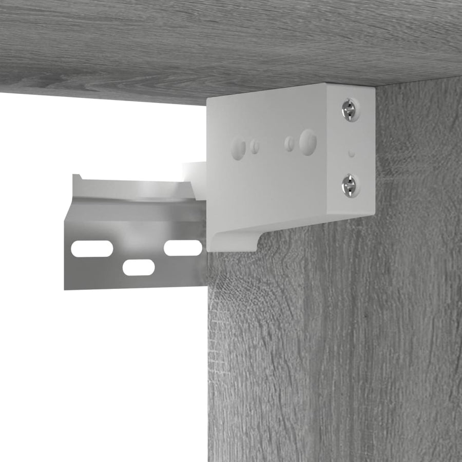 Tv-Hangmeubel 60X30X30 Cm Bewerkt Hout Eikenkleur 1 Grijs sonoma
