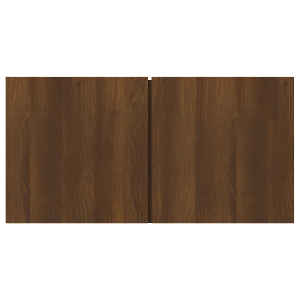 Tv-hangmeubel 60x30x30 cm bewerkt hout bruin eikenkleur