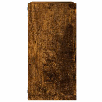 Wandrekken kubus 4 st 30x15x30 cm gerookt eiken