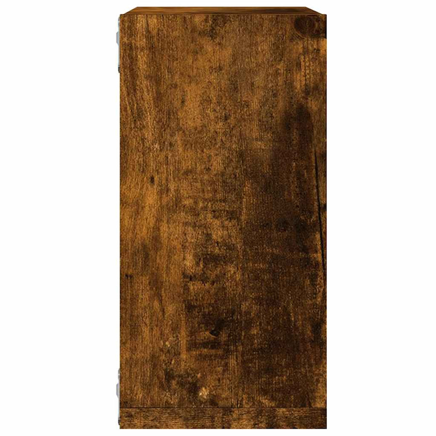 Wandrekken kubus 6 st 30x15x30 cm gerookt eiken