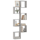 Wall shelves cube 6 pcs 30x15x30 cm grey Sonoma