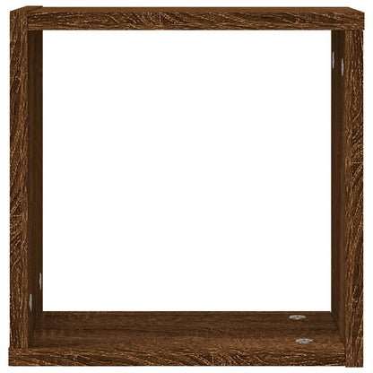 Wandschappen kubus 4 st 30x15x30 cm sonoma bruin eikenkleurig