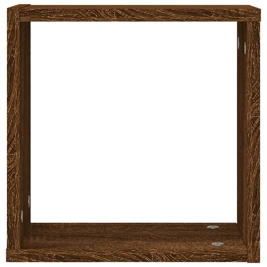 Wandschappen kubus 6 st 30x15x30 cm sonoma bruin eikenkleurig