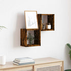Wall shelves 2 pcs Smoked oak 26 x 15 x 26 cm Engineered wood