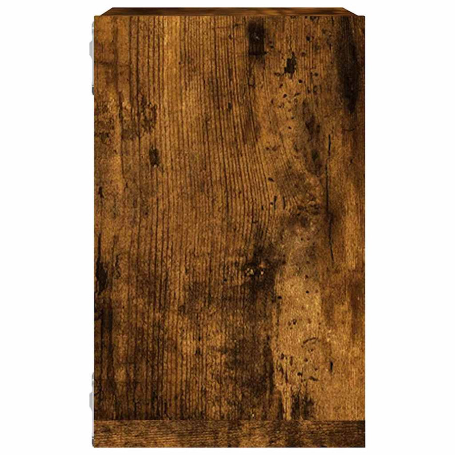 Wandschappen 4 pcs Gerookt eiken 26 x 15 x 26 cm Bewerkt hout