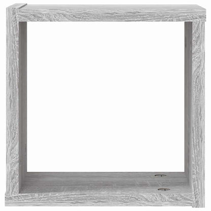 Wandschappen 2 pcs Grijs Sonoma 26 x 15 x 26 cm Bewerkt hout