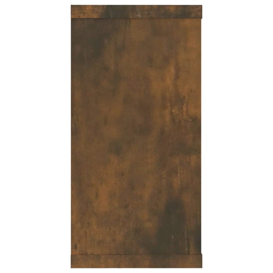 Wandschappen kubus 2 st 100x15x30 cm bewerkt hout gerookt eiken 2 Gerookt eiken