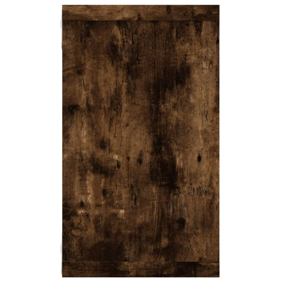 Wandschappen Kubus 80X15X26,5 Cm Hout Kleurig 4 Gerookt eiken