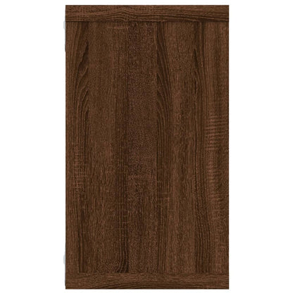 Wandschappen Kubus 80X15X26,5 Cm Hout 4 bruin eikenkleur