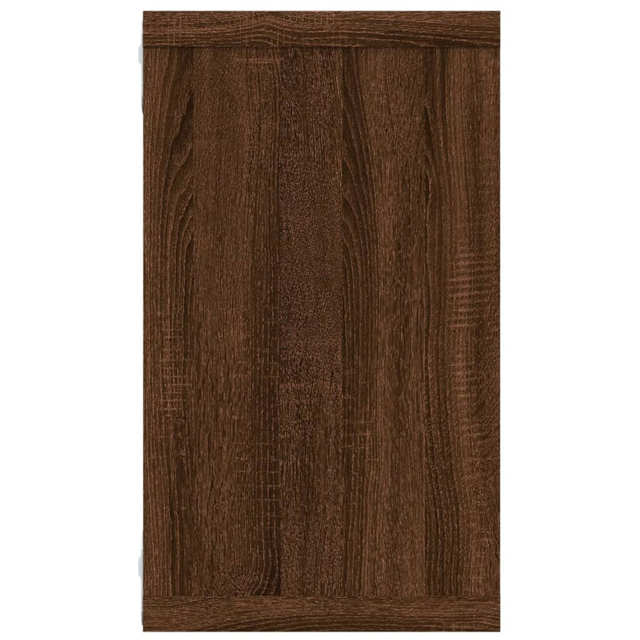 Wandschappen Kubus 80X15X26,5 Cm Hout 4 bruin eikenkleur