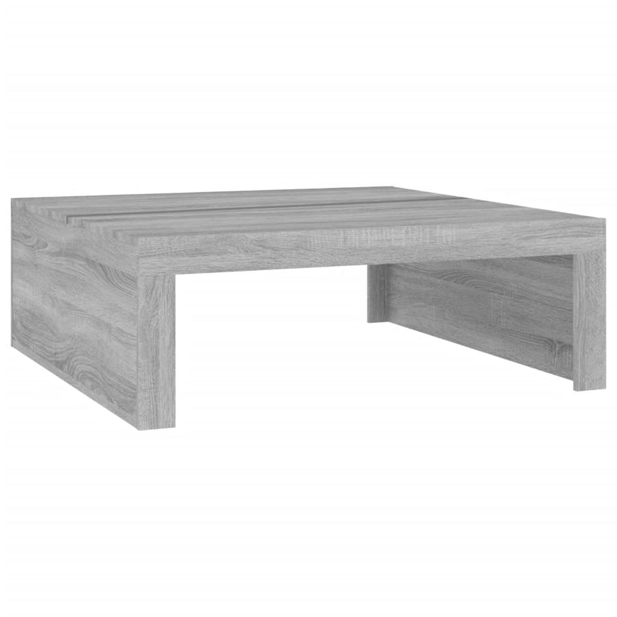 Salontafel 00X00X35 Cm Bewerkt Hout Eikenkleurig Grijs sonoma