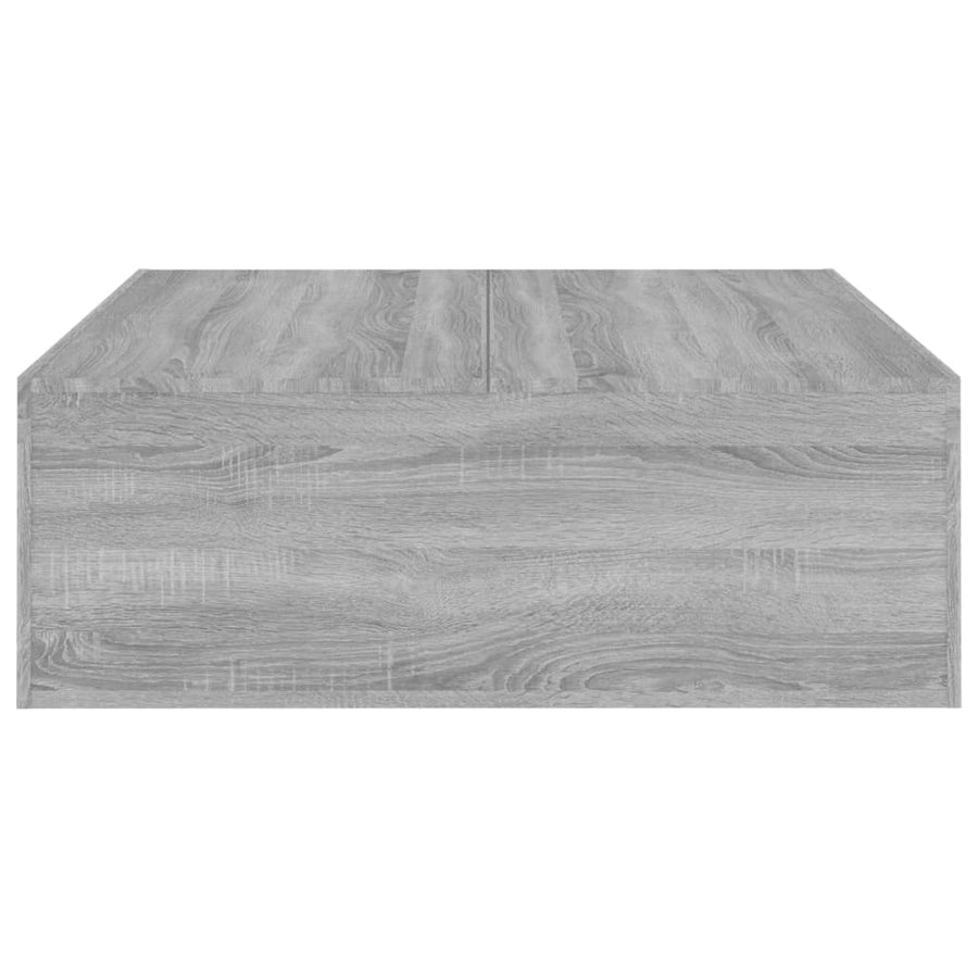 Salontafel 00X00X35 Cm Bewerkt Hout Eikenkleurig Grijs sonoma