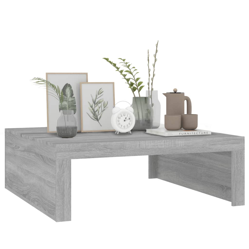 Salontafel 00X00X35 Cm Bewerkt Hout Eikenkleurig Grijs sonoma