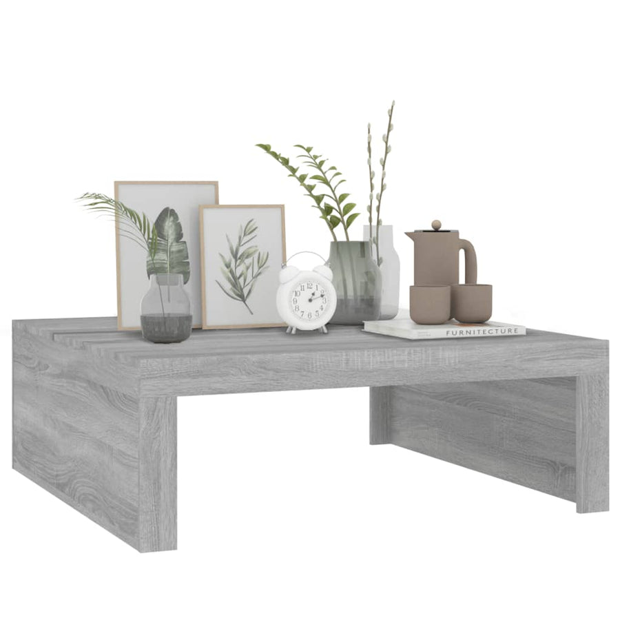 Salontafel 00X00X35 Cm Bewerkt Hout Eikenkleurig Grijs sonoma