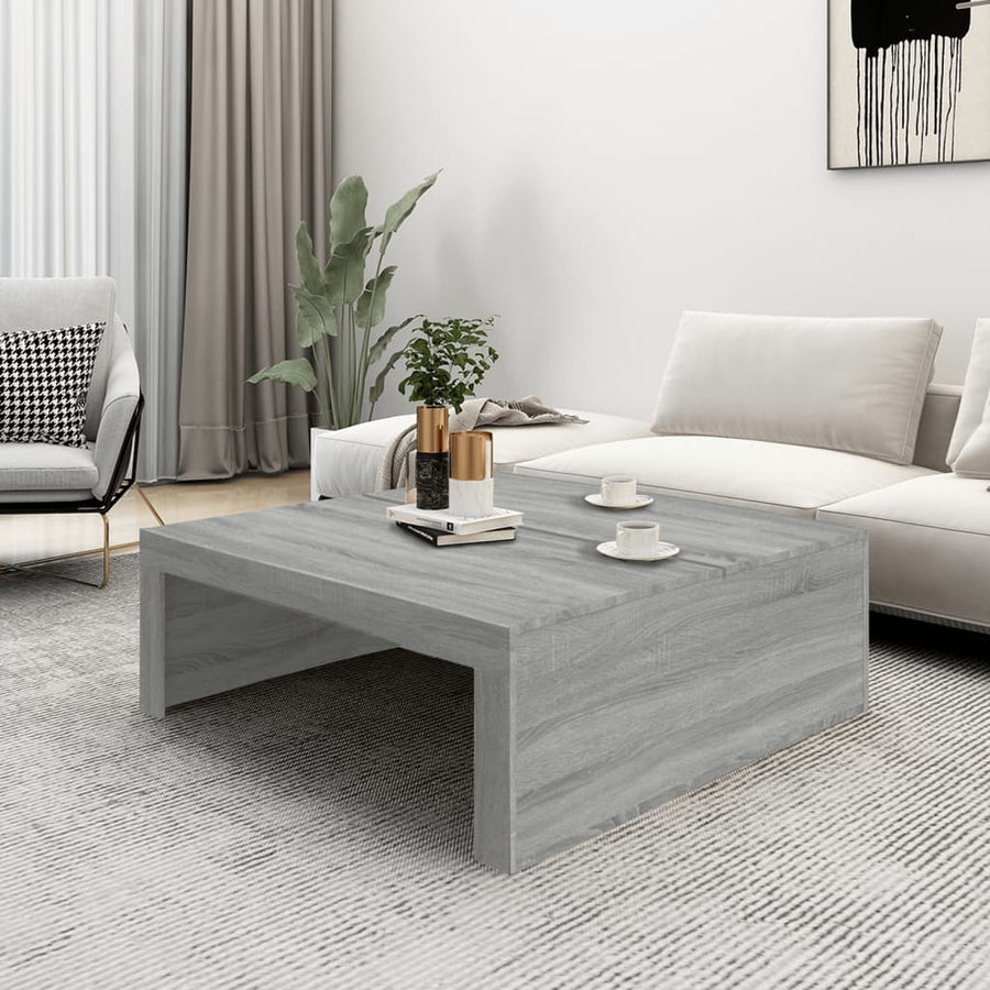 Salontafel 00X00X35 Cm Bewerkt Hout Eikenkleurig Grijs sonoma