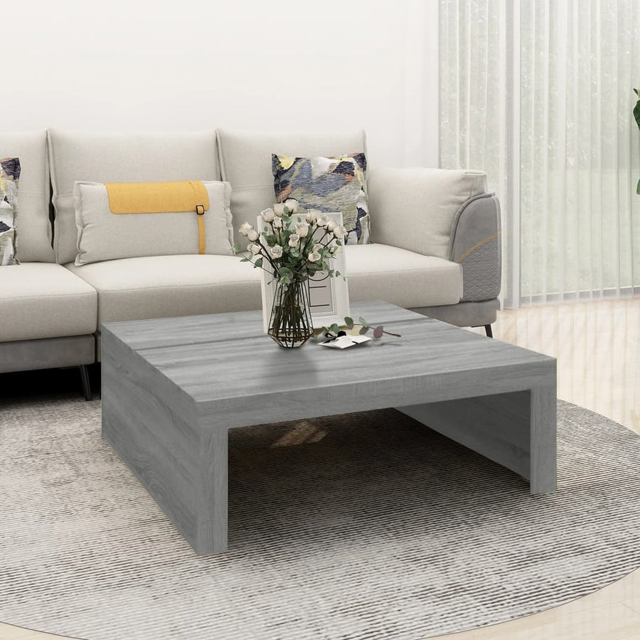 Salontafel 00X00X35 Cm Bewerkt Hout Eikenkleurig Grijs sonoma