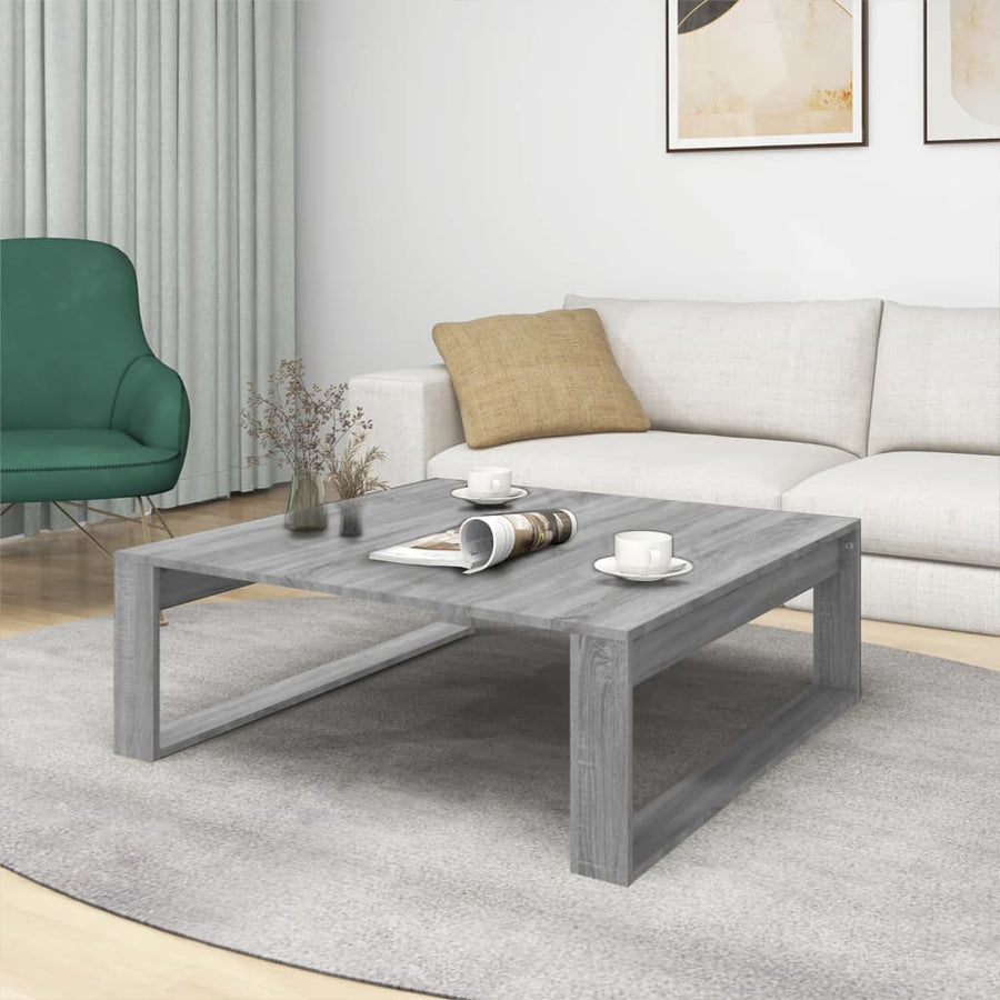 Salontafel 00X00X35 Cm Bewerkt Hout Eikenkleurig Grijs sonoma