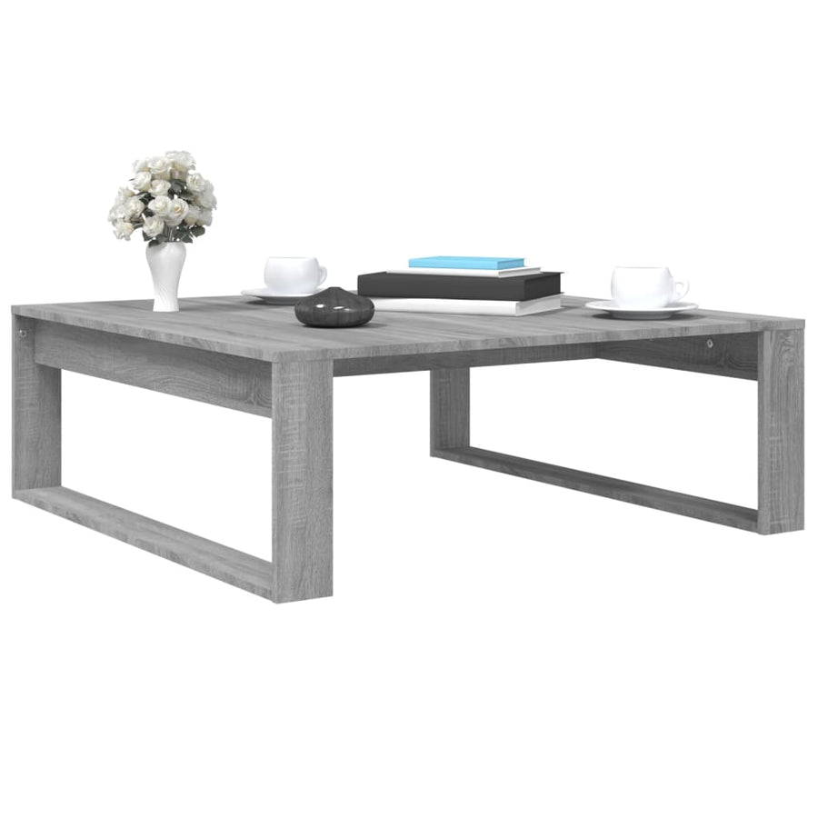 Salontafel 00X00X35 Cm Bewerkt Hout Eikenkleurig Grijs sonoma