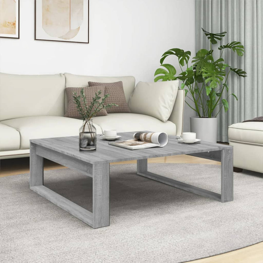 Salontafel 00X00X35 Cm Bewerkt Hout Eikenkleurig Grijs sonoma