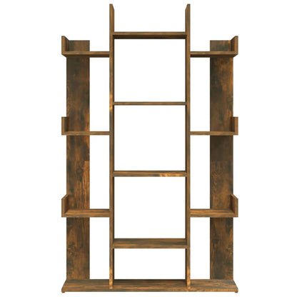 Boekenkast 86X25,5X40 Cm Bewerkt Hout Kleurig Gerookt eiken