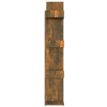 Boekenkast 86X25,5X40 Cm Bewerkt Hout Kleurig Gerookt eiken