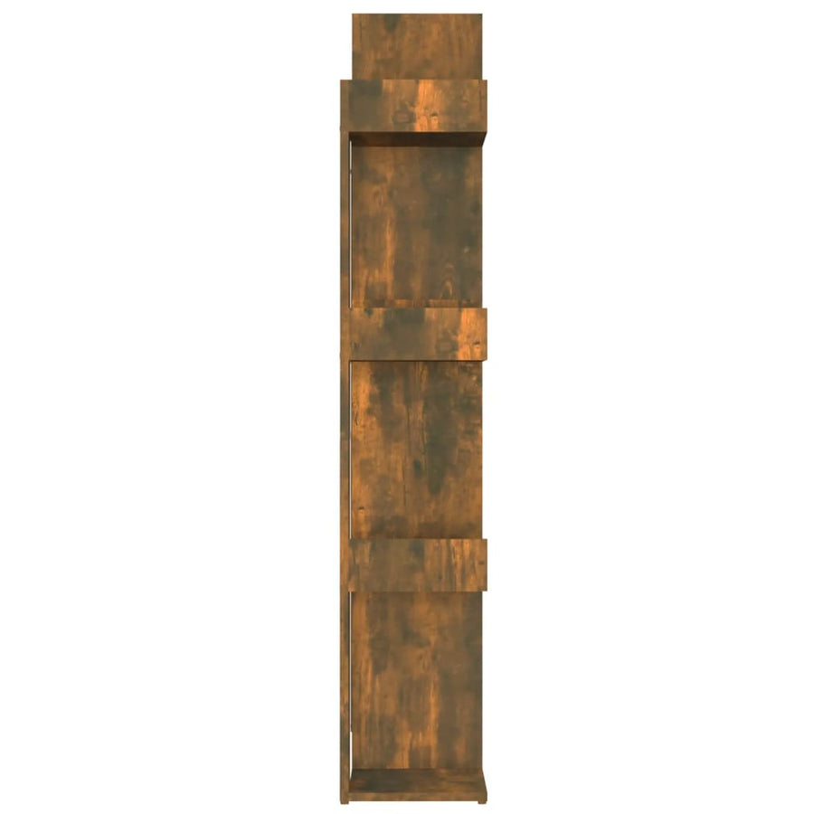 Boekenkast 86X25,5X40 Cm Bewerkt Hout Kleurig Gerookt eiken